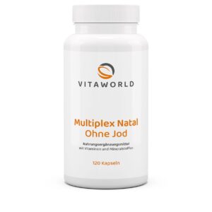 Multivitamin Multiplex Natal kapsule bez joda, Vita world, 120 kom.