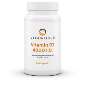 Vitamin D3 kapsule 4000 I.U., Vita World, 100 kom.