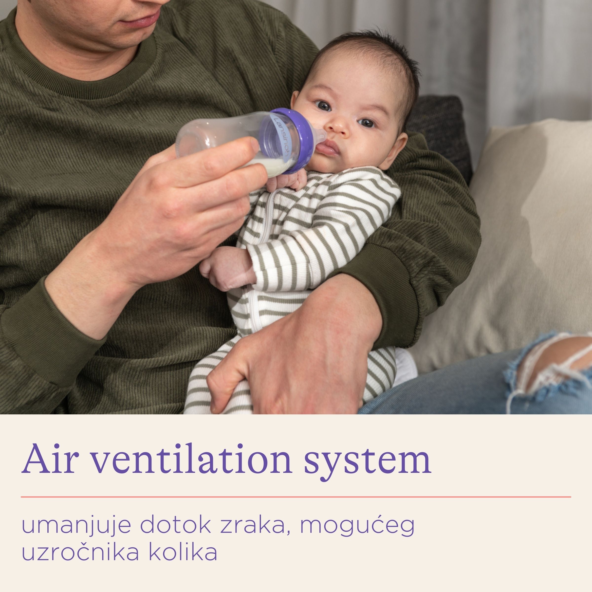Lansinoh staklena bočica NaturalWave – borosilikatno staklo i sisač